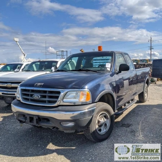 2003  FORD F-150 XL, 5.4L TRITON GAS ENGINE, 4X4, EXTENDED CAB, LONG BED