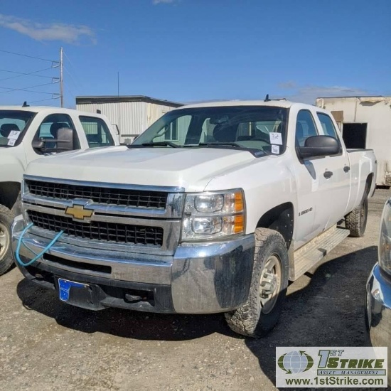 2009 CHEVROLET SILVERADO 2500HD, LS, 6.6L DURAMAX, 4X4, CREW CAB, LONG BED