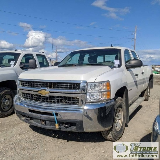 2009 CHEVROLET SILVERADO 2500HD, LS, 6.6L DURAMAX, 4X4, CREW CAB, LONG BED