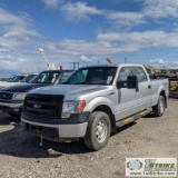 2013 FORD F-150 XL, 5.0L GAS, 4X4, CREW CAB, SHORT BED. TITLE IN TRANSIT