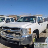 2008 CHEVROLET SILVERADO 2500HD, 6.6L DURAMAX, 4X4, CREW CAB, LONG BED. WEBASTO HEAT