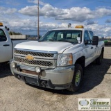 2012 CHEVROLET SILVERADO 2500HD, 6.6L DURAMAX, 4X4, CREW CAB, LONG BED. WEBASTO HEAT.
