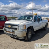 2012 CHEVROLET SILVERADO 2500 HD LS, 6.6L DURAMAX DIESEL, 4X4, CREW CAB, LONG BED. WEBASTO HEAT