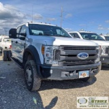 2017 FORD F550 XL CAB AND CHASSIS, 6.8L 10CYL GAS, 4X4 DUALLY, CREW CAB