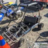 GO CART, WHITE FDX-II, 6HP TECUMSEH GAS ENGINE, WITH ROLL BAR