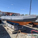 BOAT, AVON SEARIDER 5.4, INFLATABLE WITH FIBERGLASS DOUBLE WALLED HULL, 14FT HULL/18FT OVERALL, WITH