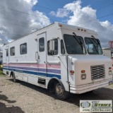 MOTORHOME, 1990 OSHKOSH STEP VAN, FORD V-8 GAS ENGINE, REAR TOY HAULER AREA, HONDA GENERATOR, 30FT