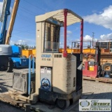 ELECTRIC FORKLIFT, CROWN MODEL 45RRTT-198, STAND UP TYPE, 4500LB CAPACITY, 198IN LIFT HEIGHT, 36V EL