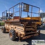 SCISSOR LIFT, JLG SIZZOR 35S, 2000LB CAPACITY, 41FT MAX HEIGHT, 82IN X 168IN PLATFORM