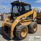 SKIDSTEER, 2000 CATERPILLAR 236B TURBO, EROPS, WHEELED