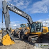 EXCAVATOR, 2013 JOHN DEERE 180G LC. 1YD TOOTHED BUCKET, THUMB