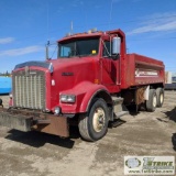 DUMP TRUCK, 1996 KENWORTH T-800, CUMMINS N14 PLUS, EATON-FULLER MT, 12YD COLUMBIA BOX
