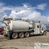 VAC TRUCK, 2009 KENWORTH TRI AXLE. CUMMINS ISX 525, EATON FULLER. ROBUSCHI BLOWER, TORNADO STEEL VAC