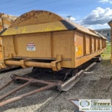 FUEL SKID, 30FT DECK, 2EA 2500GAL TANKS, BUILT IN CONTAINMENT, SKI MOUNTED. BUYER MUST LOAD
