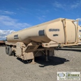 SEMI FUEL TANK TRAILER, 1990 EASTERN TECHNOLOGIES, M969A1, 5000GAL, 306 STAINLESS STEEL TANK