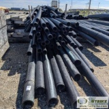 1 ASSORTMENT. HDPE PIPE, VARIOUS DIAMETERS, INCLUDING: 4IN, 6IN, VARIOUS LENGTHS, UP TO 40FT