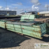 1 ASSORTMENT. PALLET RACKING, INCLUDING: APPROX 27 UPRIGHTS, 1PLT CROSS BARS, 1PLT SUPPORTS