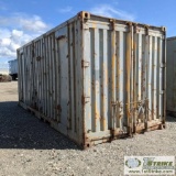 SHIPPING CONTAINER, CONEX TYPE, 20FT, STEEL CONSTRUCTION