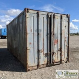 SHIPPING CONTAINER, CONEX TYPE, 20FT, STEEL CONSTRUCTION