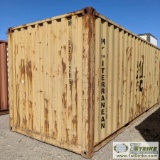 SHIPPING CONTAINER, CONEX TYPE, 20FT, STEEL CONSTRUCTION, WITH CONTENTS