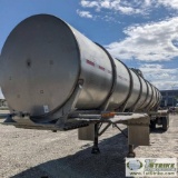 SEMI TANK TRAILER, 2004 WESTMARK, STAINLESS STEEL, 6400GAL CAPACITY, TANDEM AXLE