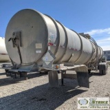 SEMI WATER TANK TRAILER, 1991 WESTMARK, ALUMINUM, APPROX 10000GAL, TANDEM AXLE