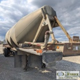 SEMI CEMENT POWDER TRAILER, 1975 FRUEHAUF, ALUMINUM CONSTRUCTION, 985 CUBIC FT CAPACITY, TRIPLE AXLE