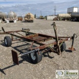 SCAFFOLDING TRAILER, WAGON TYPE, 10FT X 7FT PLATFORM, STEEL CONSTRUCTION