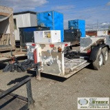BARRICADE TRAILER, 2004 DELTA SCIENTIFIC MODEL MP5000, 12V ELECTRIC, HYDRAULIC PUMP, TANDEM AXLE