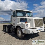 SEMI TRACTOR, 1993 WHITE/GMC/VOLVO, DETROIT SERIES 60 DIESEL, EATON FULLER TRANSMISSION, DAY CAB