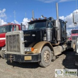 SEMI TRACTOR, 2000 PETERBILT 378, CAT 3406, EATON FULLER TRANSMISSION, UNIBUILT SLEEPER CAB, WET KIT