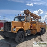 DIGGER TRUCK, 1985 GMC WITH RO BED, MODEL PJ260, 6-CYL DETROIT DIESEL, AUTOMATIC TRANSMISISON, 7.5 T