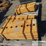 2 PALLETS. 12 EA CAT 9W4494MT CUTTING EDGES. ITEMS APPEAR UNUSED