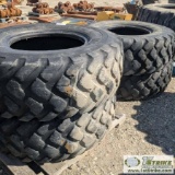 4 EACH. EQUIPMENT TIRES, 17.5R25