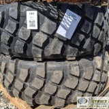 1 PALLET. 2EA TIRES, 395/85R20, MOUNTED ON M1078A1 WHEELS