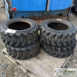 4 EACH. SKID STEER LOADER TIRES, DEESTONE 10-16.5