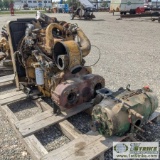 CATERPILLAR 3304B DI ENGINE, WITH ATTACHED DARWIN INDUSTRIES GEAR BOX