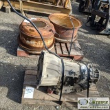 2 PALLETS. 2EA RIMS, 1EA GM ALLISON TRANSMISSION