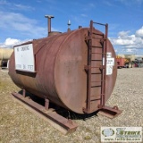 FUEL STORAGE TANK, STEEL, 1500GAL, SKID MOUNTED