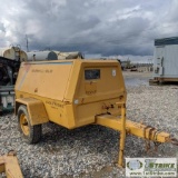 AIR COMPRESSOR, INGERSOLL RAND 100, 3CYL DEUTZ DIESEL, TRAILER MOUNTED