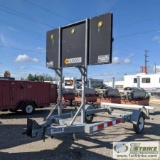 TRAFFIC SIGN TRAILER, 2011 GREGORY INDUSTRIES, NATIONAL SIGNAL LIGHT BOARD