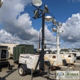 LIGHT PLANT, WACKER MODEL LTC4L, LOMBARDINI DIESEL ENGINE, TRAILER MOUNTED