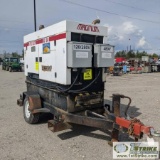 GENERATOR, MAGNUM G50, 41KW, 51KVA, 4CYL JOHN DEERE DIESEL, TRAILER MOUNTED. UNKNOWN MECHANICAL PROB