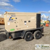 GENERATOR, 2008 INGERSOLL-RAND, 115KW. JOHN DEERE 4 CYL DIESEL, TRAILER MOUNTED
