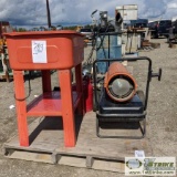 1 PALLET. MISC SHOP EQUIPMENT, INCLUDING: PARTS WASHER, COMPRESSOR, SPACE HEATER
