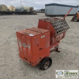 CEMENT MIXER, ESSICK SPEED MIX MODEL 60B, BRIGGS AND STRATTON GAS ENGINE, TRAILER MOUNTED