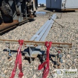 SPREADER BAR, 20FT, STEEL BEAM, WITH CASTERS AND FORK POCKETS
