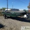 BOAT, UNK MANUFACTURER, 18FT ALUMINUM, FLAT BOTTOM, 30HP JOHNSON PROP OUTBOARD, SINGLE AXLE TRAILER.