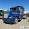 SEMI TRACTOR, 1989 KENWORTH T600A, CUMMINS NTC400BCIII, EATON FULLER TRANSMISSION, TANDEM AXLE, SLEE