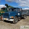 FLATBED, 1991 INTERNATIONAL 4600, 7.3L DIESEL, 4X2, AUTOMATIC TRANSMISSION, AUTOMATIC CHAINS, SINGLE